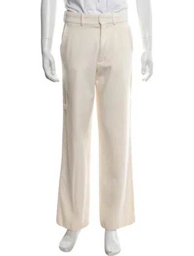 Pre-owned Casablanca Virgin Wool Pants In Neutral