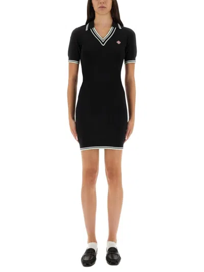 CASABLANCA CASABLANCA VISCOSE POLO SHIRT DRESS