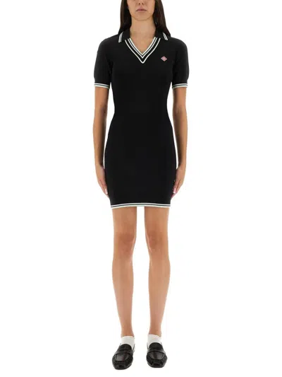 CASABLANCA CASABLANCA VISCOSE POLO SHIRT DRESS