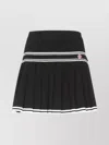 Casablanca Women Pleated Viscose Miniskirt In Black