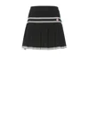 Casablanca Women Pleated Viscose Miniskirt In Black