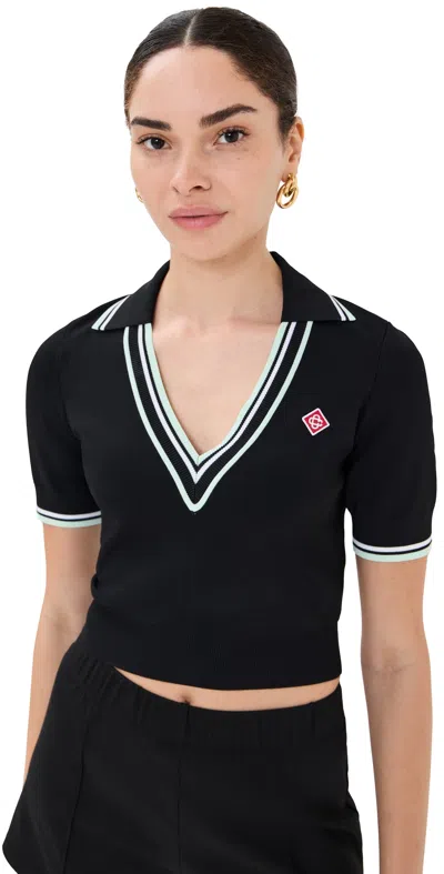 CASABLANCA VISCOSE TOP BLACK