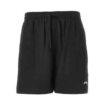 Casablanca Silk Jacquard Monogram Bermuda Shorts In Black