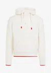 Casablanca Waffle Knitted Hooded Sweatshirt In White