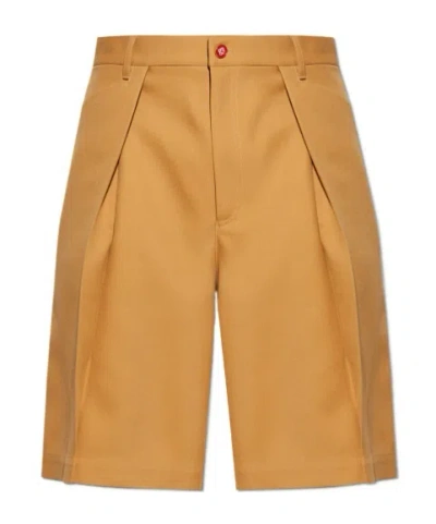 Casablanca Waistband Loop Shorts In Yellow