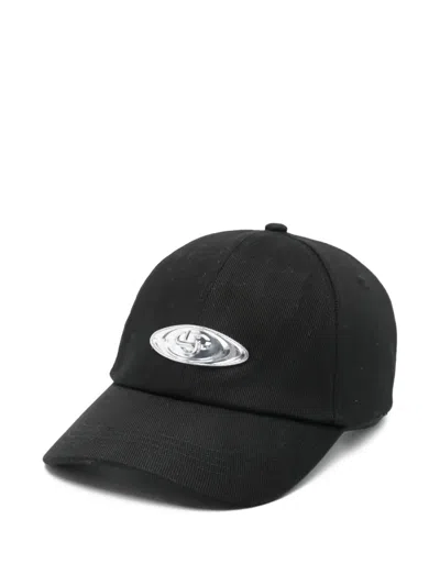 Casablanca Warped-logo Baseball Cap In Black