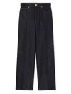 Casablanca Lurex-detail Straight-leg Jeans In Blue