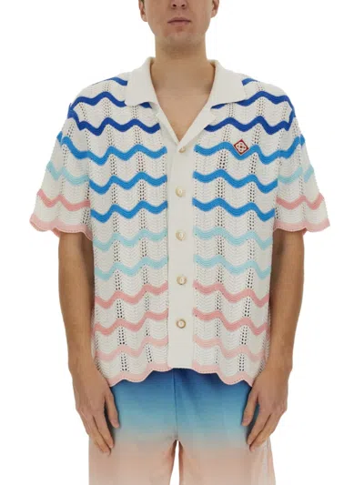 CASABLANCA CASABLANCA "WAVE" KNIT TOP