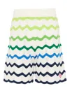 Casablanca Wave-pattern Shorts In White