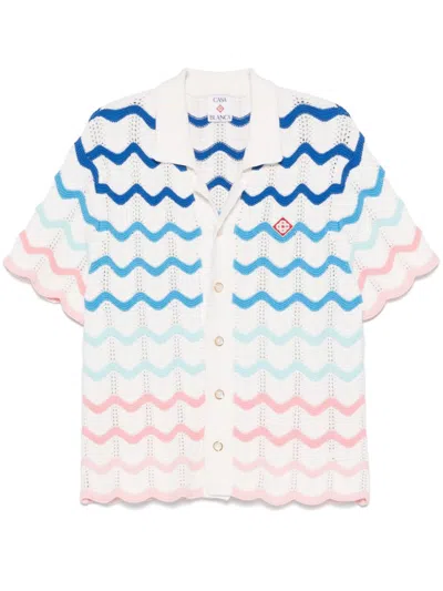 Casablanca Wave Shirt In White