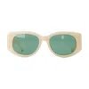 Casablanca Wave Sunglasses - Acetate - Beige In Brown
