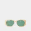 Casablanca Wave Sunglasses In Neutral
