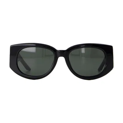Casablanca Wave Sunglasses In Black