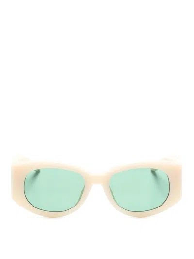 Casablanca Wave Sunglasses In Neutral