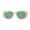Casablanca Wave Sunglasses In Green