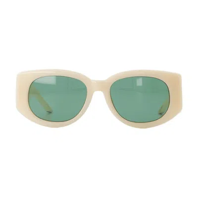 Casablanca Wave Sunglasses In Green