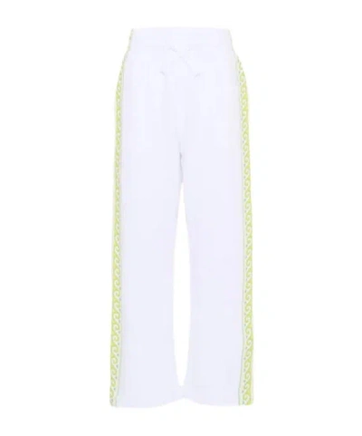Casablanca Kids' Wave-print Trousers In White