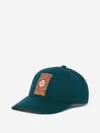 Casablanca Gothic Stacked Logo Embroidered Cap In Dark Green