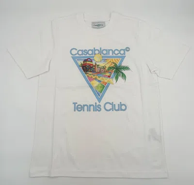 Casablanca White Afro Cubism Tennis Club Printed T-shirt