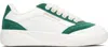 Casablanca Suede Leather Panelled Sneakers In White