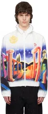 Casablanca Midnight Acropolis Windbreaker In White