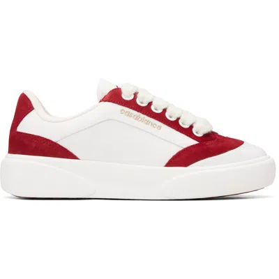 Casablanca White & Red Del Mar Sneakers