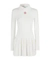Casablanca White Boucle Bustier Tennis Minidress In White