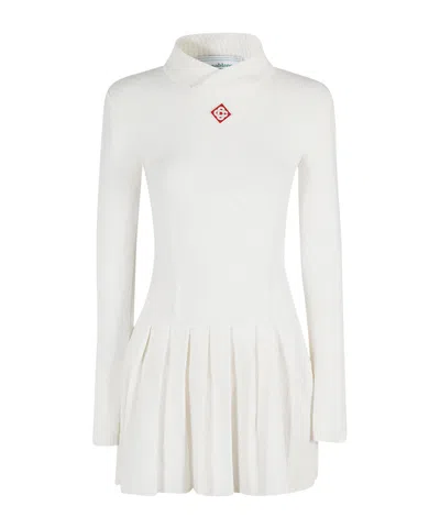 Casablanca White Boucle Bustier Tennis Minidress