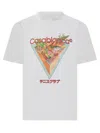 Casablanca Tennis Club Icon T-shirt In White