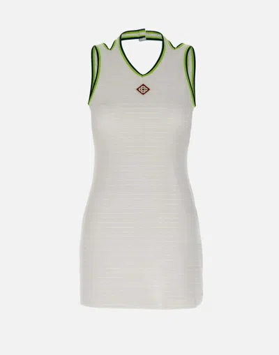 Casablanca White Chenille Cut Out Tennis Dress