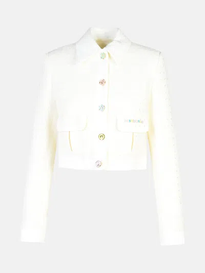 Casablanca White Cotton Blend Jacket