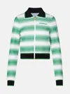 Casablanca Stripe Track Jacket White/evergreen In White