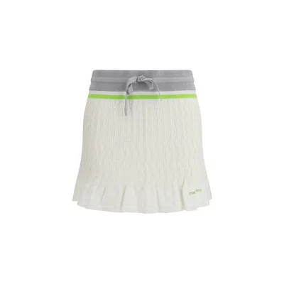Casablanca White Cotton Mini Women's Skirt