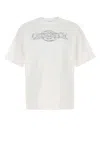 Casablanca Oversize Crew Neck T-shirt With Graphic Print In White