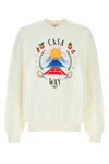 Casablanca Cotton Crew Neck Sweatshirt With Graphic Print