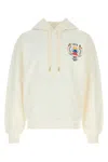 Casablanca Cotton Sweatshirt With Front Pocket And Hood In White