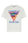 Casablanca Crew Neck Graphic Print Short Sleeves Top