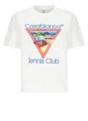 Casablanca Crew Neck Graphic Print Short Sleeves Top