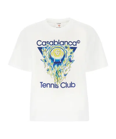 CASABLANCA CASABLANCA TENNIS CLUB LOGO T-SHIRT