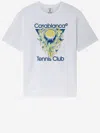 Casablanca Tennis Club Icon Short Sleeve T-shirt In White