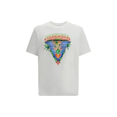 Casablanca Men Innocence Triangle T-shirt In White