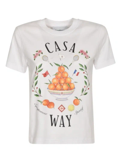 Casablanca White Cotton T-shirt
