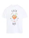 Casablanca Print T-shirt In White