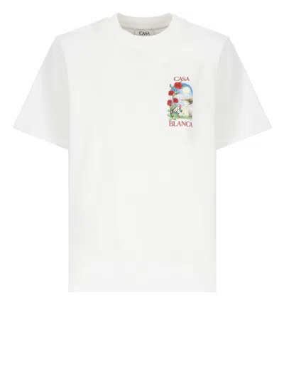 Casablanca White Cotton Tshirt