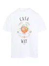 Casablanca Print T-shirt In White