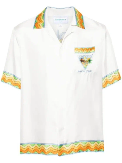 Casablanca Shirts Multicolour In White