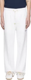 Casablanca White Diamond Column Embroidered Sweatpants In White