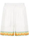 Casablanca Drawstring Silk Shorts