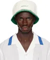 Casablanca Bucket Emboidered Hat In White
