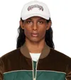 Casablanca White Gothic Logo Patch Cap In  Logo